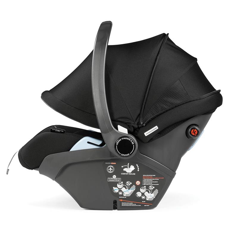 Peg Perego - Primo Viaggio 4-35 Lounge on wheels Infant Car Seat, True Black