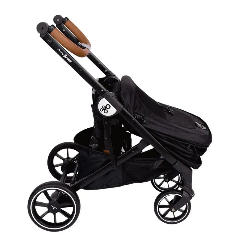 Primo Passi - Icon V2 Stroller, Newborn to Toddler with Reversible Seat & Compact Fold, All Black