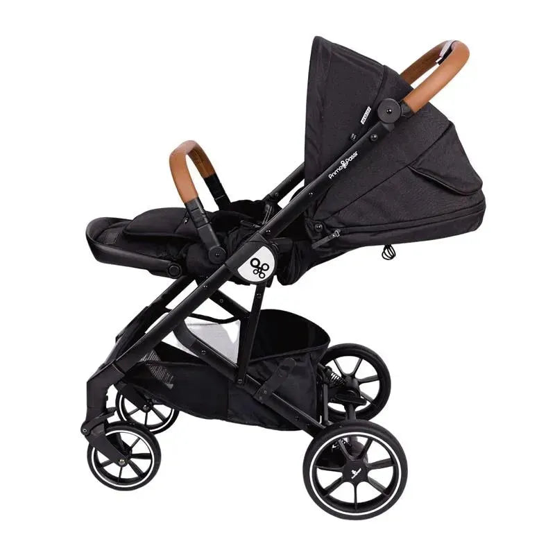 Primo Passi - Icon V2 Stroller, Newborn to Toddler with Reversible Seat & Compact Fold, All Black