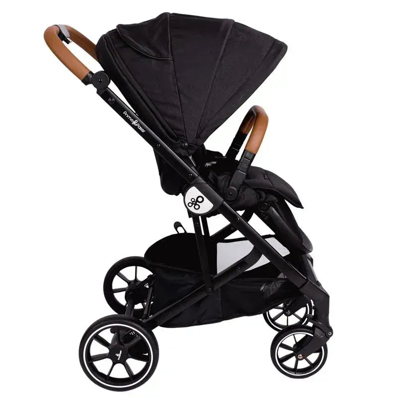 Primo Passi - Icon V2 Stroller, Newborn to Toddler with Reversible Seat & Compact Fold, All Black