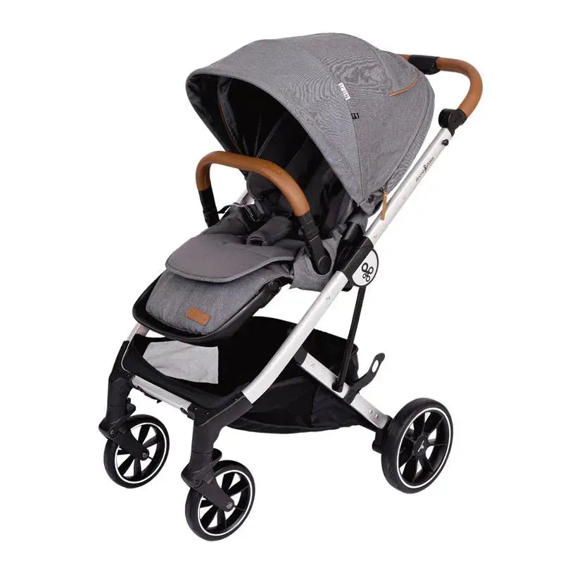 Primo Passi - Icon V2 Stroller, Newborn to Toddler with Reversible Seat & Compact Fold, Gray Melange
