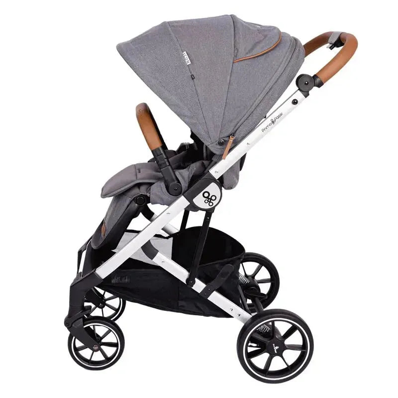 Primo Passi - Icon V2 Stroller, Newborn to Toddler with Reversible Seat & Compact Fold, Gray Melange