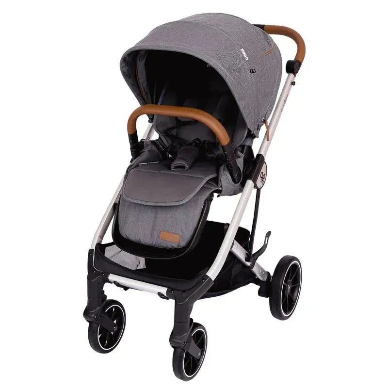 Primo Passi - Icon V2 Stroller, Newborn to Toddler with Reversible Seat & Compact Fold, Gray Melange