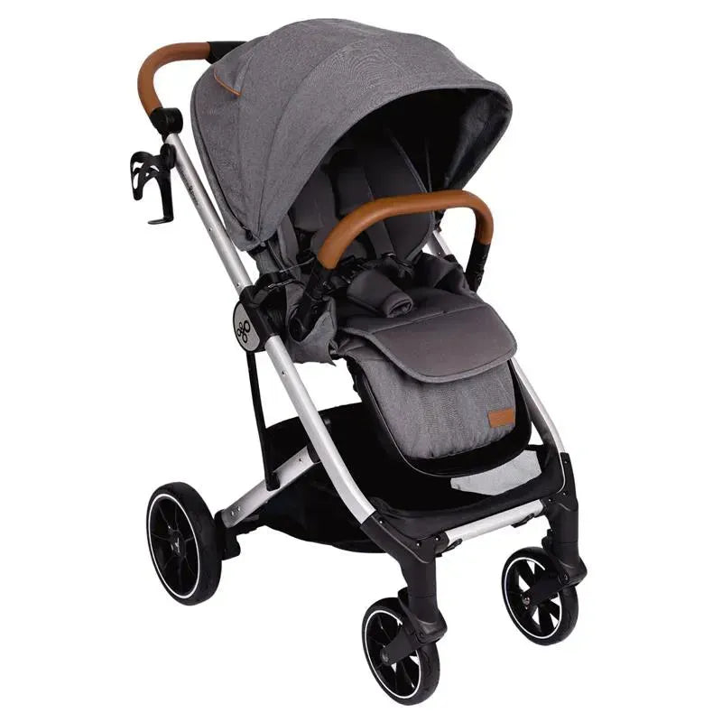 Primo Passi - Icon V2 Stroller, Newborn to Toddler with Reversible Seat & Compact Fold, Gray Melange