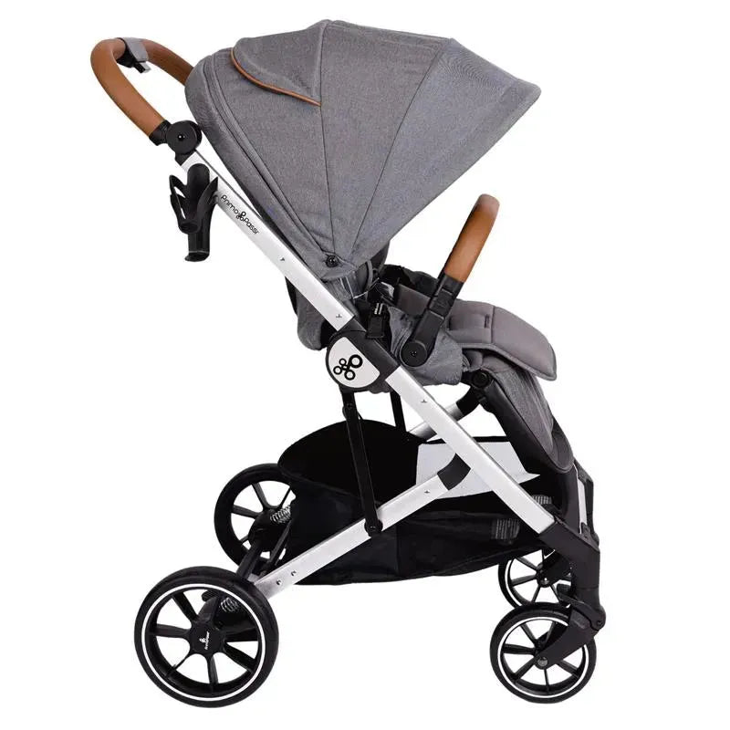 Primo Passi - Icon V2 Stroller, Newborn to Toddler with Reversible Seat & Compact Fold, Gray Melange