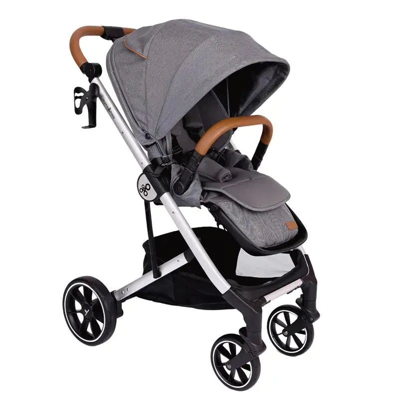 Primo Passi - Icon V2 Stroller, Newborn to Toddler with Reversible Seat & Compact Fold, Gray Melange