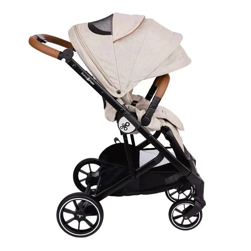 Primo Passi - Icon V2 Stroller, Newborn to Toddler with Reversible Seat & Compact Fold, Beige Melange