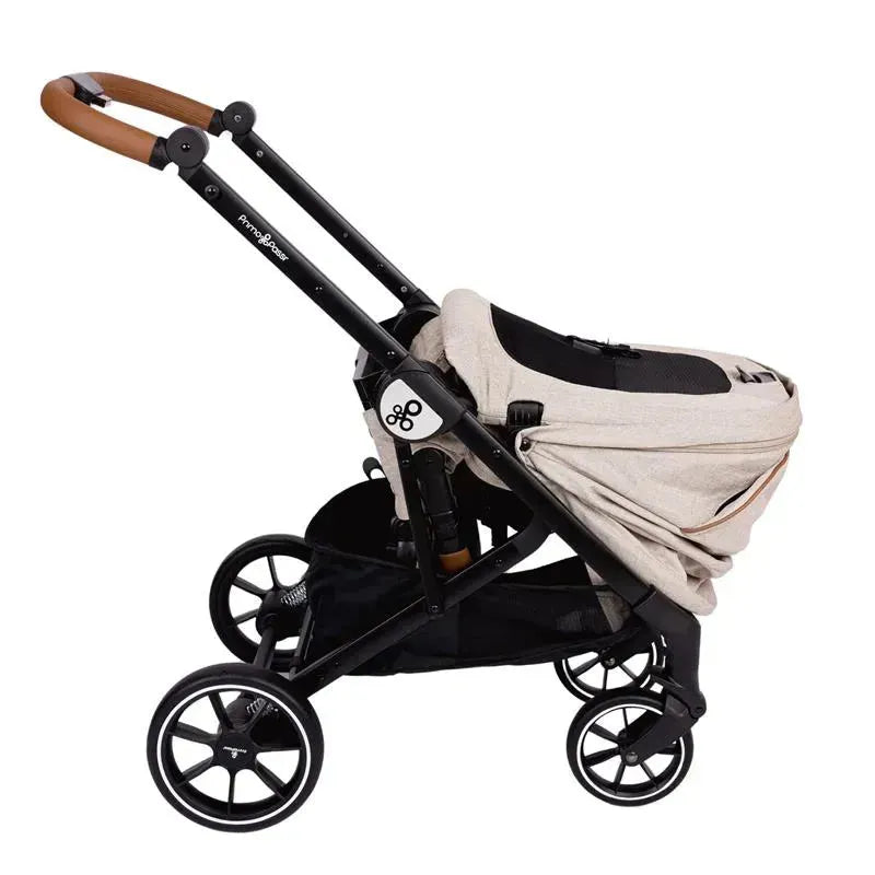 Primo Passi - Icon V2 Stroller, Newborn to Toddler with Reversible Seat & Compact Fold, Beige Melange