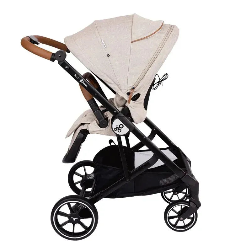 Primo Passi - Icon V2 Stroller, Newborn to Toddler with Reversible Seat & Compact Fold, Beige Melange