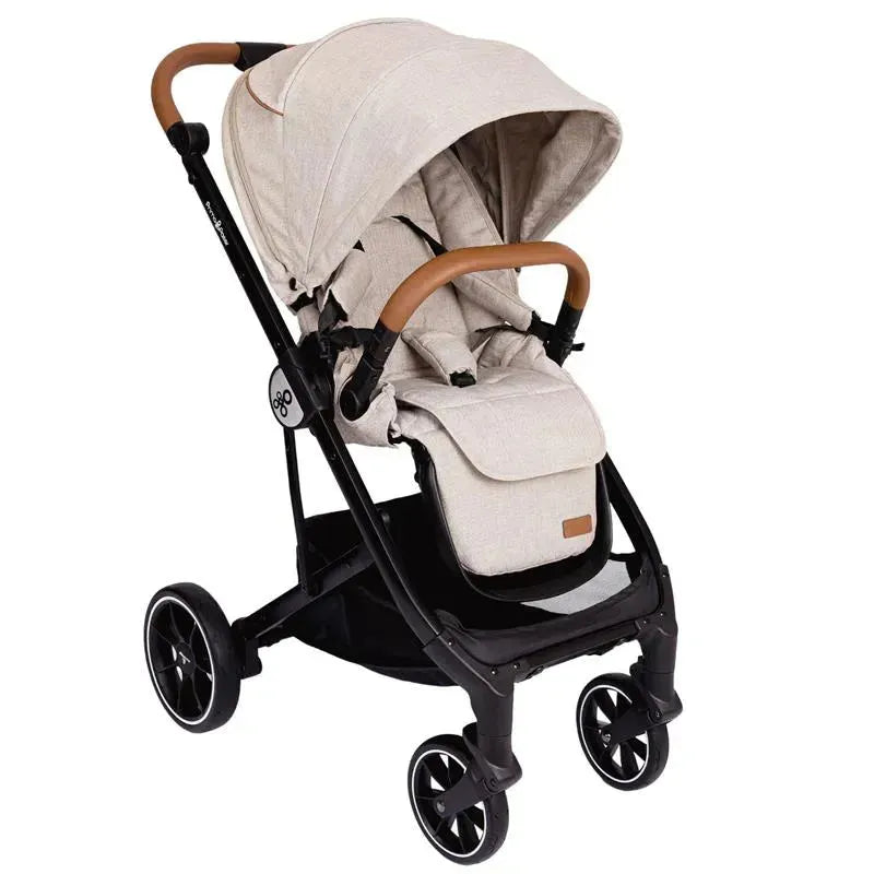 Primo Passi - Icon V2 Stroller, Newborn to Toddler with Reversible Seat & Compact Fold, Beige Melange