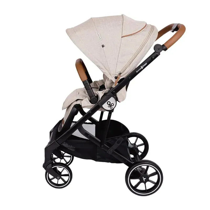Primo Passi - Icon V2 Stroller, Newborn to Toddler with Reversible Seat & Compact Fold, Beige Melange