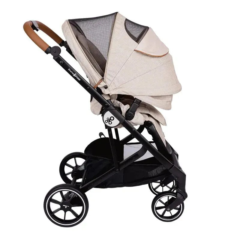 Primo Passi - Icon V2 Stroller, Newborn to Toddler with Reversible Seat & Compact Fold, Beige Melange