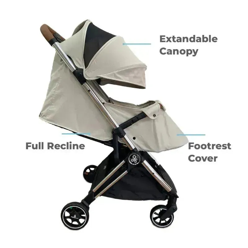 Primo Passi - Icon Travel Stroller Special Edition, Chrome Frame/Beige