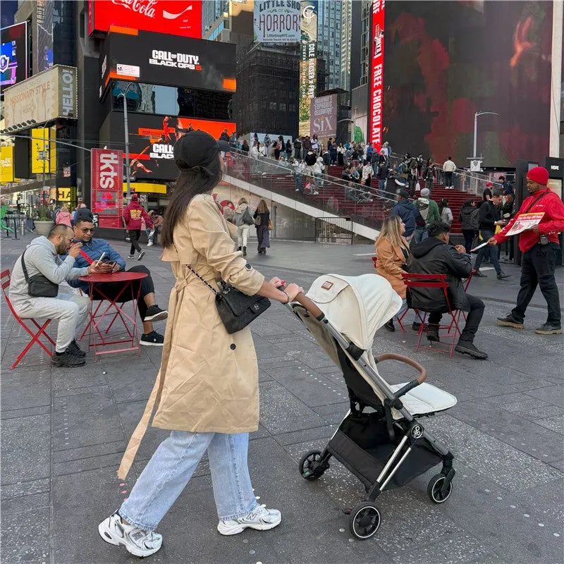 Primo Passi - Icon Travel Stroller Special Edition, Chrome Frame/Beige