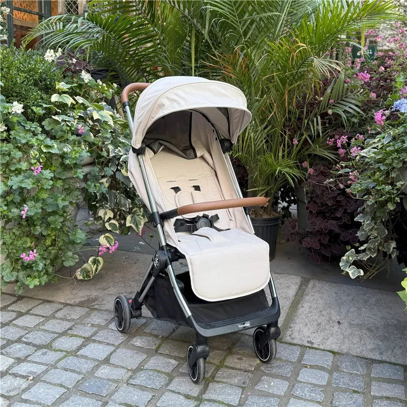 Primo Passi - Icon Travel Stroller Special Edition, Chrome Frame/Beige