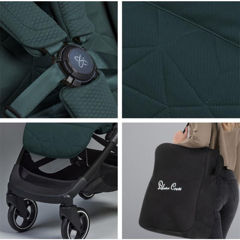 Silver Cross - Clic Lightweight Stroller, Conifer (Green)