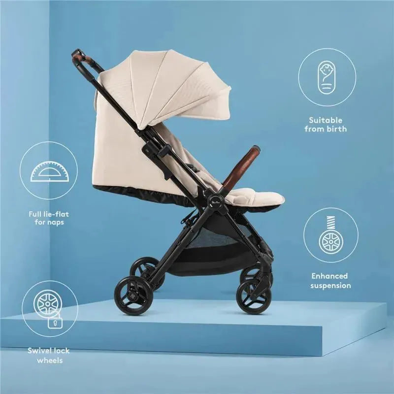 Silver Cross - Jet 5 Lightweight Stroller Almond White