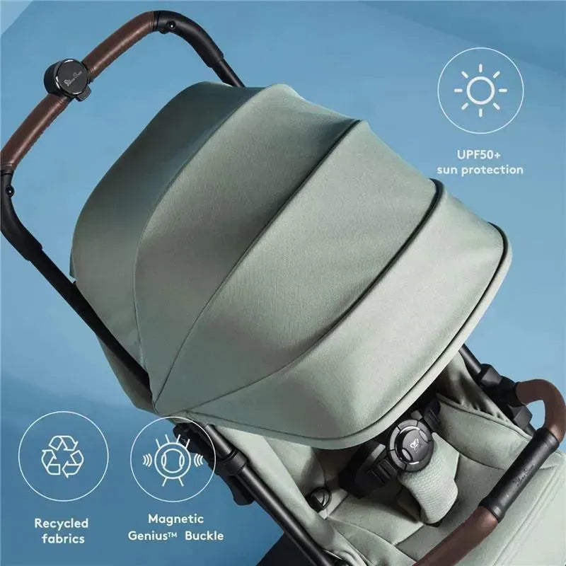Silver Cross - Jet 5 Lightweight Stroller, Sage Green