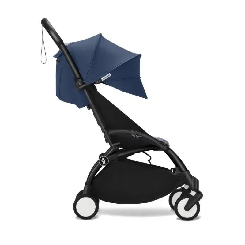 Stokke - Yoyo³ Stroller Black Bundle 6+, Air France Blue