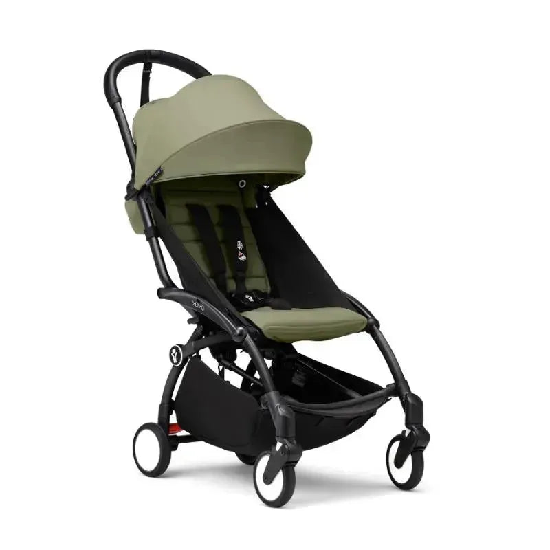 Stokke - Yoyo³ Stroller Black Bundle 6+, Olive