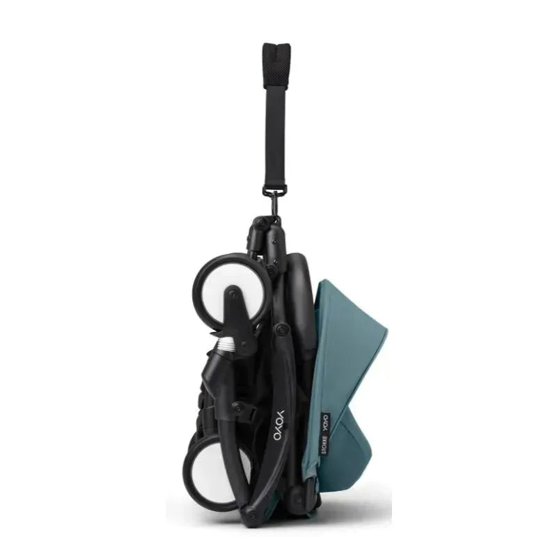 Stokke - Yoyo³ Stroller Black Frame Bundle 6+, Aqua