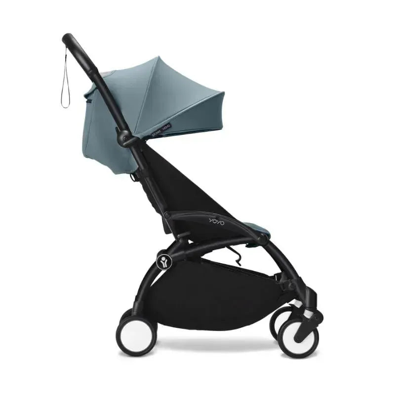 Stokke - Yoyo³ Stroller Black Frame Bundle 6+, Aqua