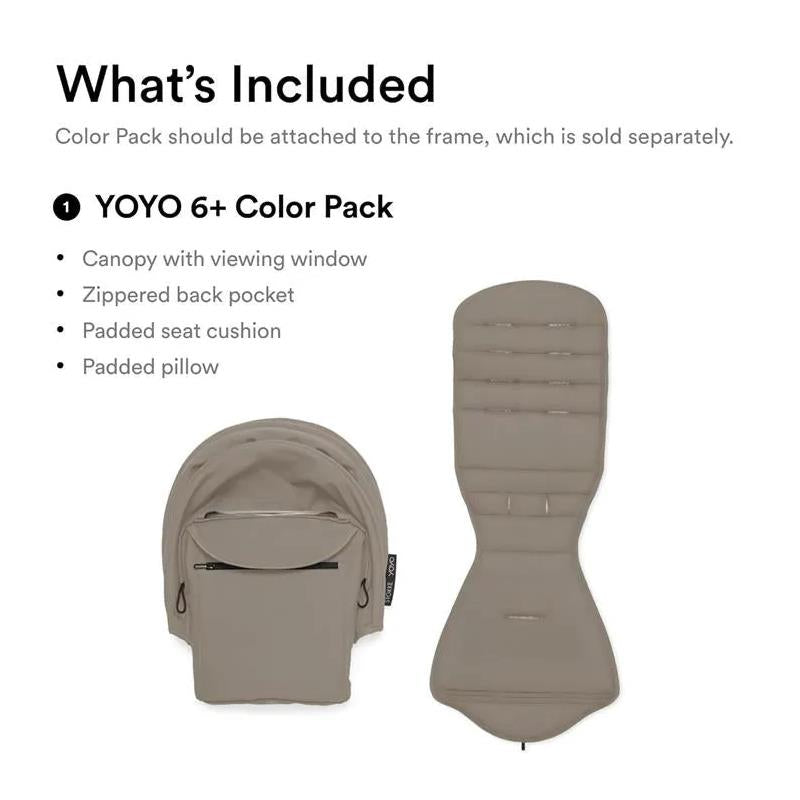 Stokke - Yoyo³ Stroller Bundle, Black And White & Toffee 6+ Color Pack