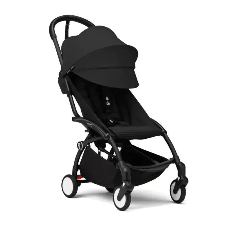 Stokke - Yoyo³ Stroller Bundle, Black Frame | Black 6+ Color Pack | Black Newborn Pack