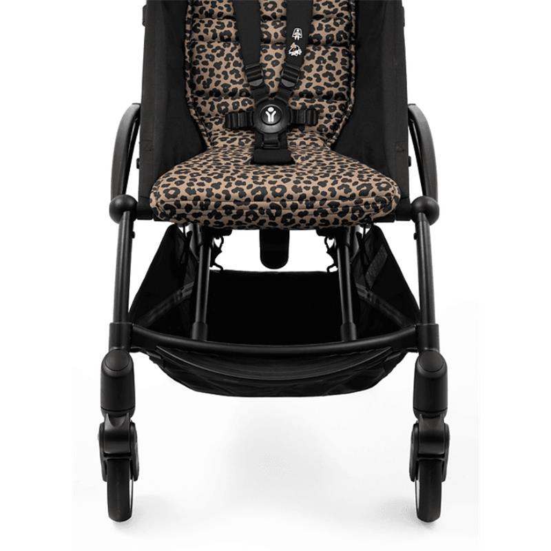 Stokke - Yoyo³ Stroller Bundle, Black Frame & Leopard 6+ Color Pack