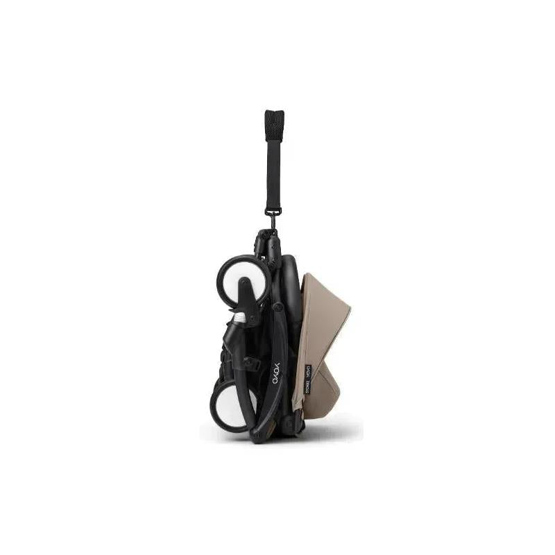 Stokke - Yoyo³ Stroller Bundle, Black Frame | Taupe 6+ Color Pack | Taupe Newborn Pack
