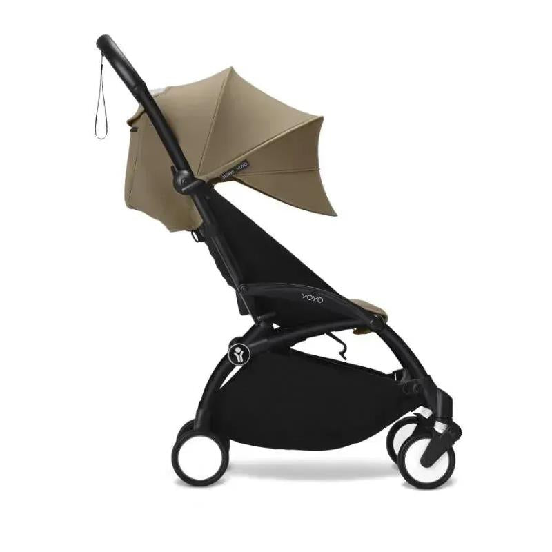 Stokke - Yoyo³ Stroller Bundle, Black Frame | Toffee 6+ Color Pack | Toffee Newborn Pack