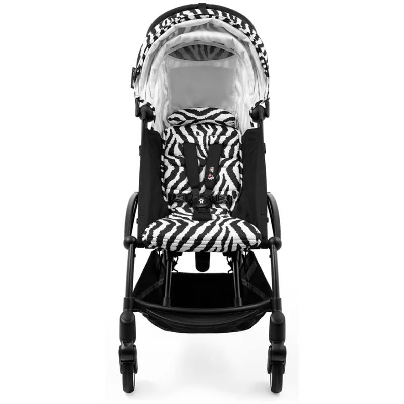 Stokke - Yoyo³ Stroller Bundle, Black Frame & Zebra 6+ Color Pack
