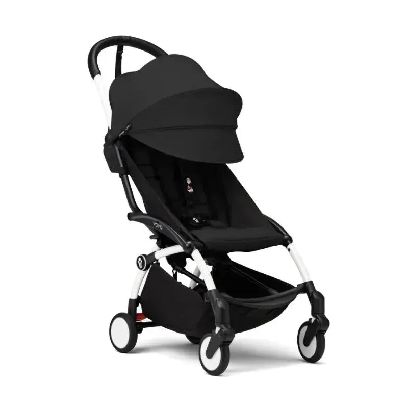 Stokke - Yoyo³ Stroller White Bundle 6+, Black