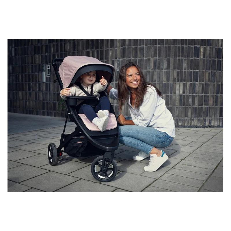 Thule - Spring Stroller Misty Rose Bundle (Cup Holder + Rain Cover)