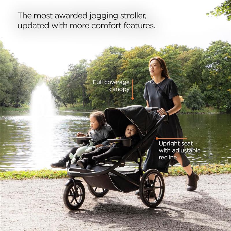 Thule - Urban Glide 3 Double Child All-Terrain Stroller, Black