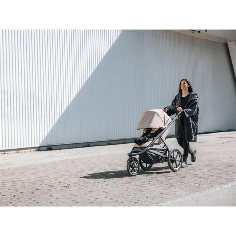 Thule - Urban Glide 3 Single Jogging Stroller + Cup Holder, Tinted Taupe (Brixy Exclusive)