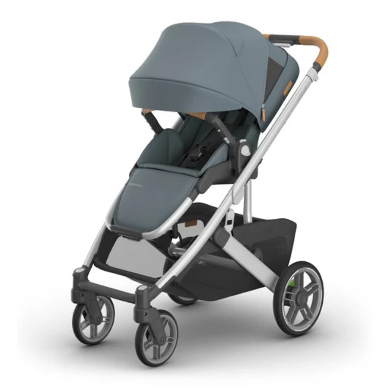 Uppababy - Cruz V3 Stroller Callum (Stone Blue/Silver Frame/Sand Leather)