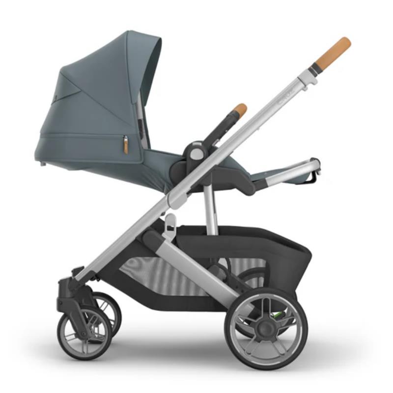 Uppababy - Cruz V3 Stroller Callum (Stone Blue/Silver Frame/Sand Leather)