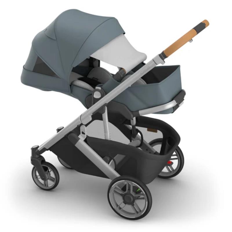 Uppababy - Cruz V3 Stroller Callum (Stone Blue/Silver Frame/Sand Leather)