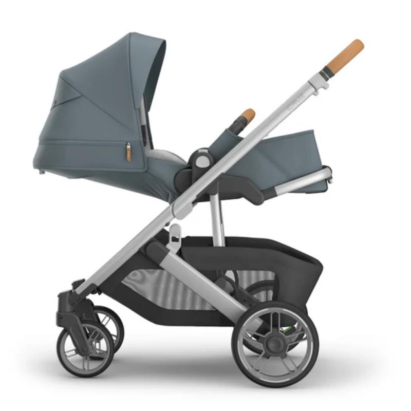 Uppababy - Cruz V3 Stroller Callum (Stone Blue/Silver Frame/Sand Leather)