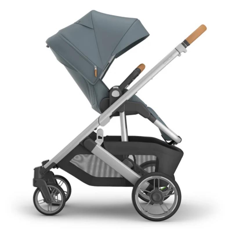 Uppababy - Cruz V3 Stroller Callum (Stone Blue/Silver Frame/Sand Leather)