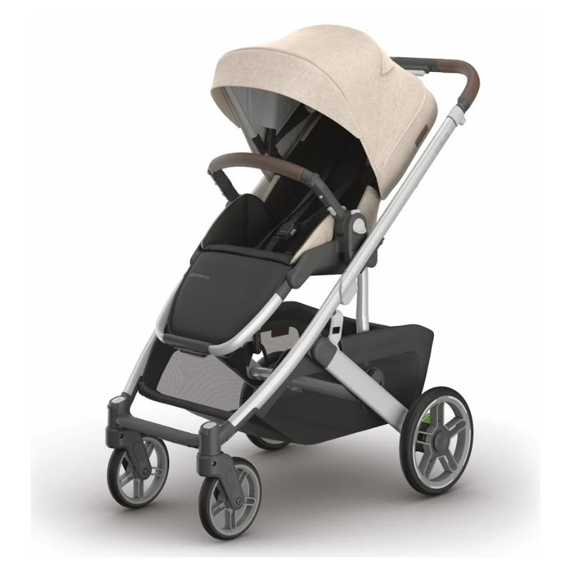Uppababy - Cruz V3 Stroller Declan (Oat Mélange/Silver Frame/Chestnut Leather)