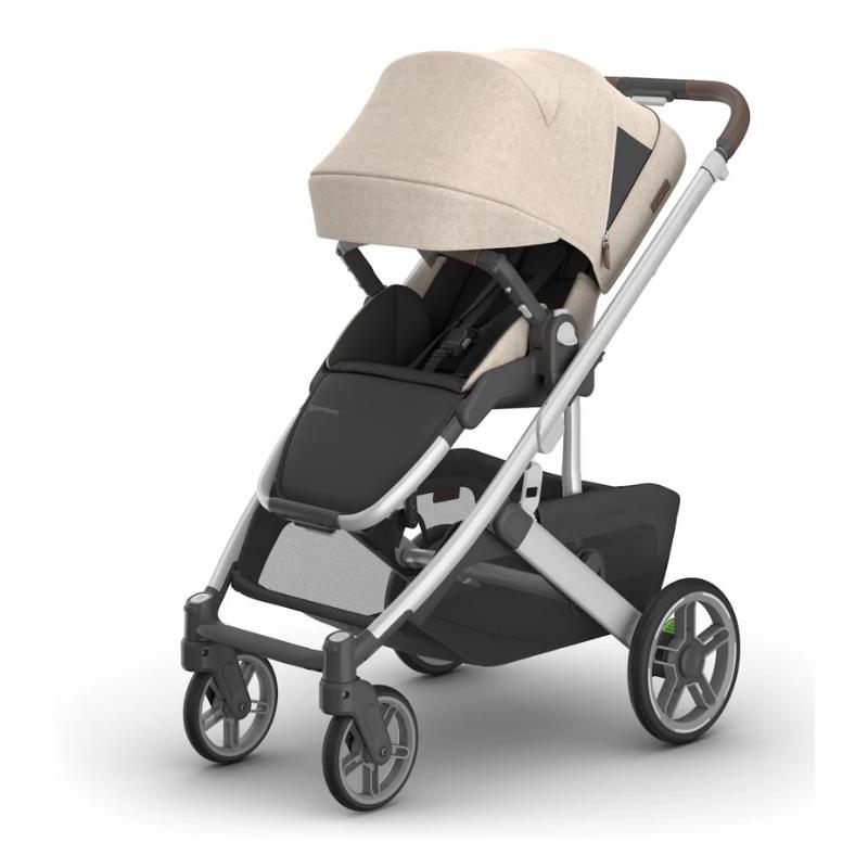 Uppababy - Cruz V3 Stroller Declan (Oat Mélange/Silver Frame/Chestnut Leather)