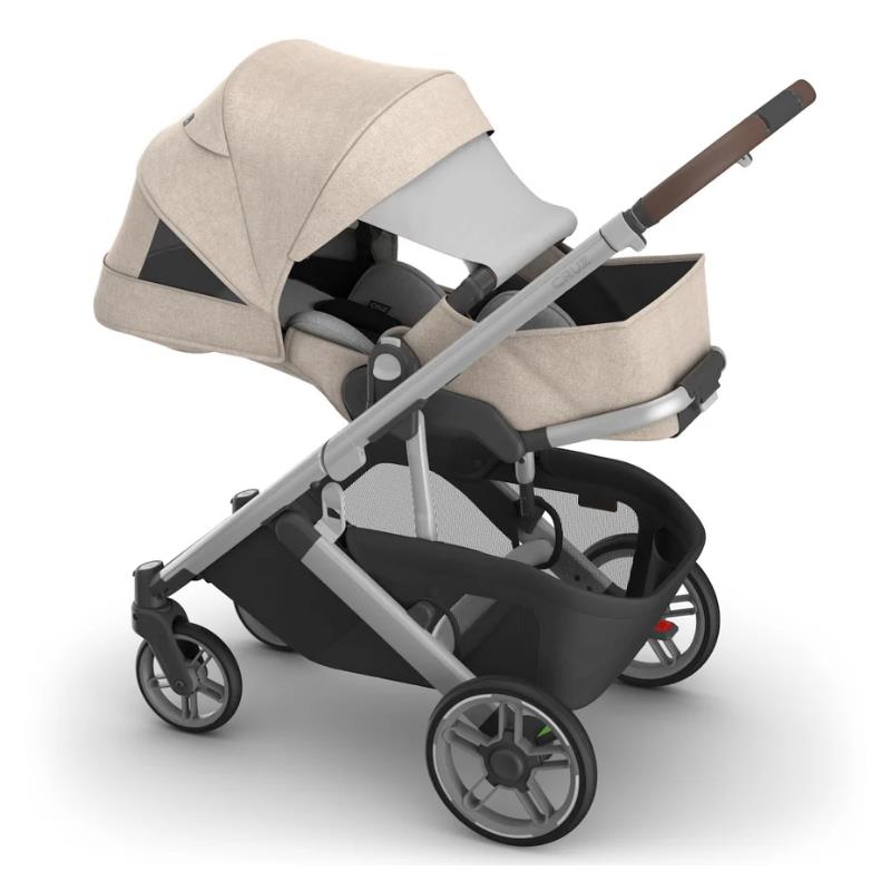 Uppababy - Cruz V3 Stroller Declan (Oat Mélange/Silver Frame/Chestnut Leather)