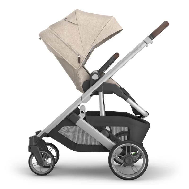 Uppababy - Cruz V3 Stroller Declan (Oat Mélange/Silver Frame/Chestnut Leather)