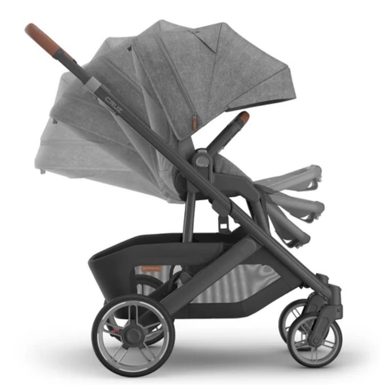 Uppababy - Cruz V3 Stroller Greyson (Charcoal Mélange/Carbon Frame/Saddle Leather)