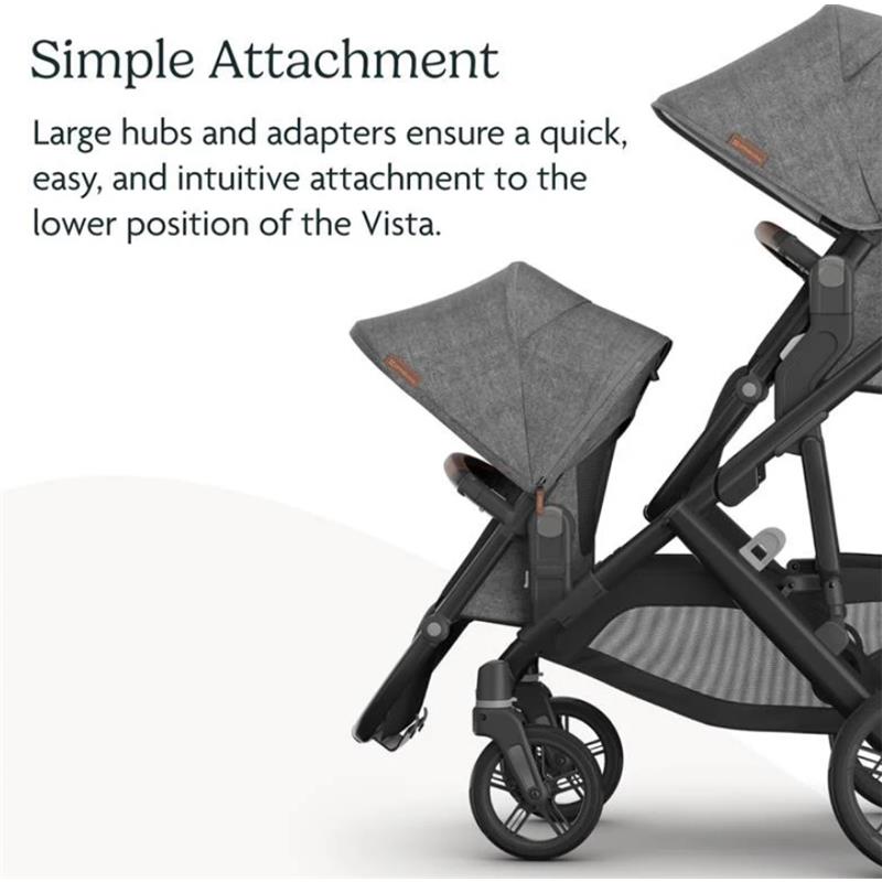 Uppababy - Declan Vista V3 Stroller | Declan Rumbleseat | Upper Adapters
