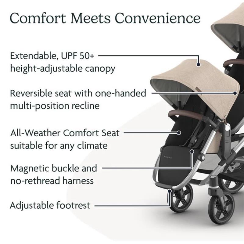 Uppababy - Declan Vista V3 Stroller | Declan Rumbleseat | Upper Adapters