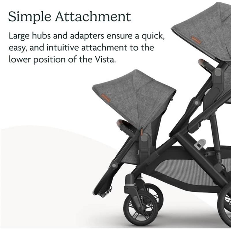 Uppababy - Greyson Vista V3 Stroller | Greyson Rumbleseat | Upper Adapters