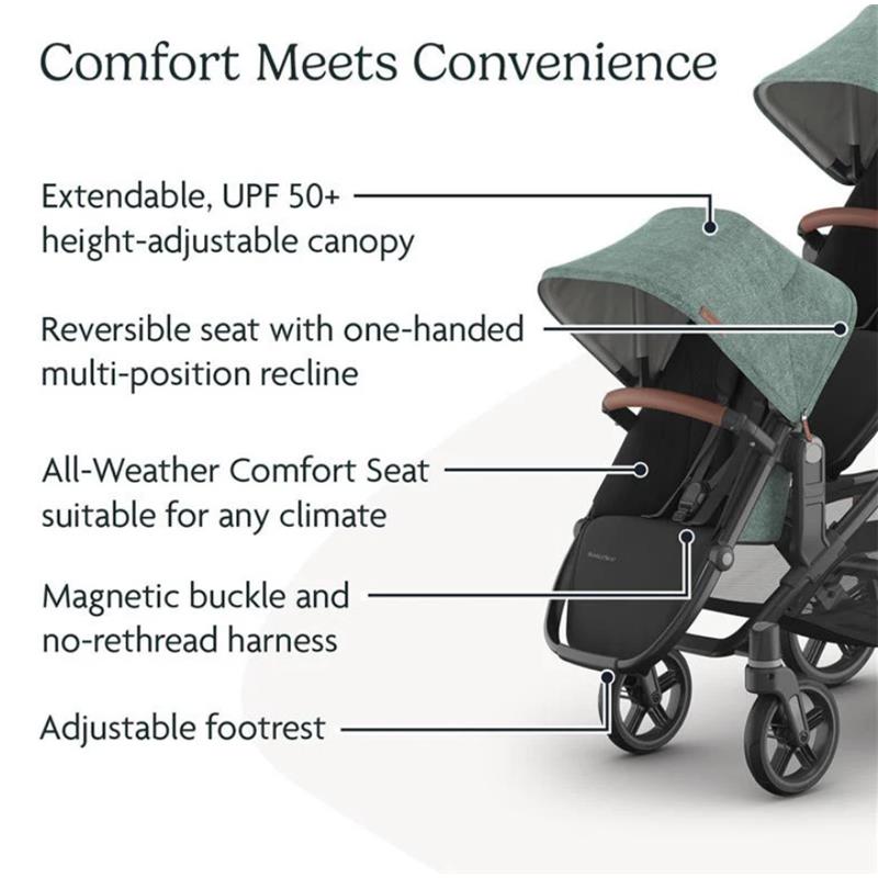 Uppababy - Gwen Vista V3 Stroller | Gwen Rumbleseat | Upper Adapters